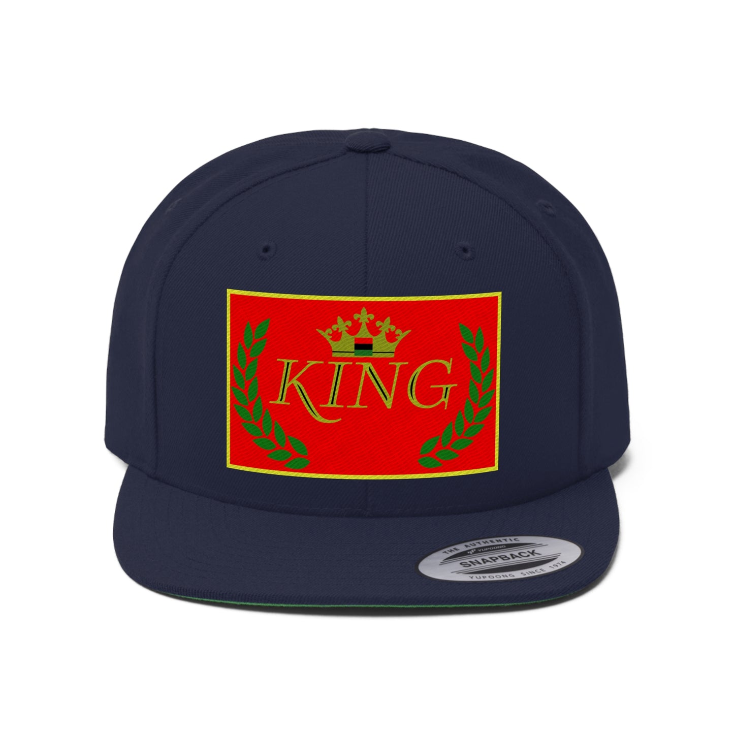 KING  (EMBROIDERED)  Unisex Flat Bill Hat