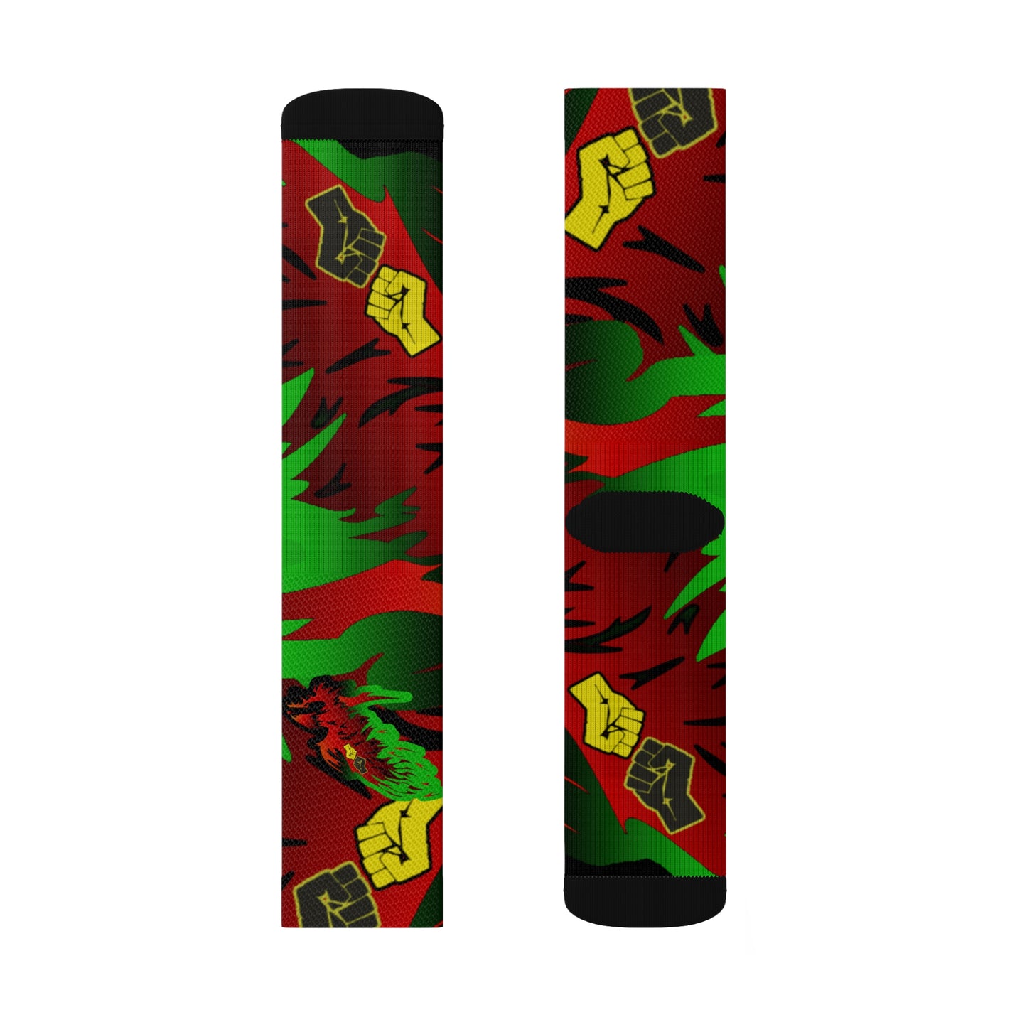 Afro Fire Bird     Sublimation Socks