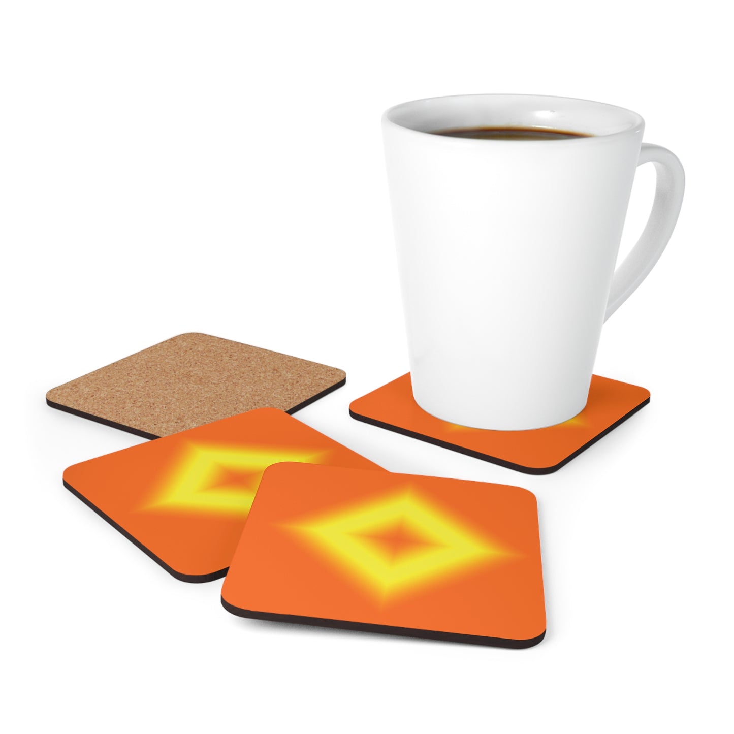 Sun Shine/ Bishop  Corkwood Coaster Set