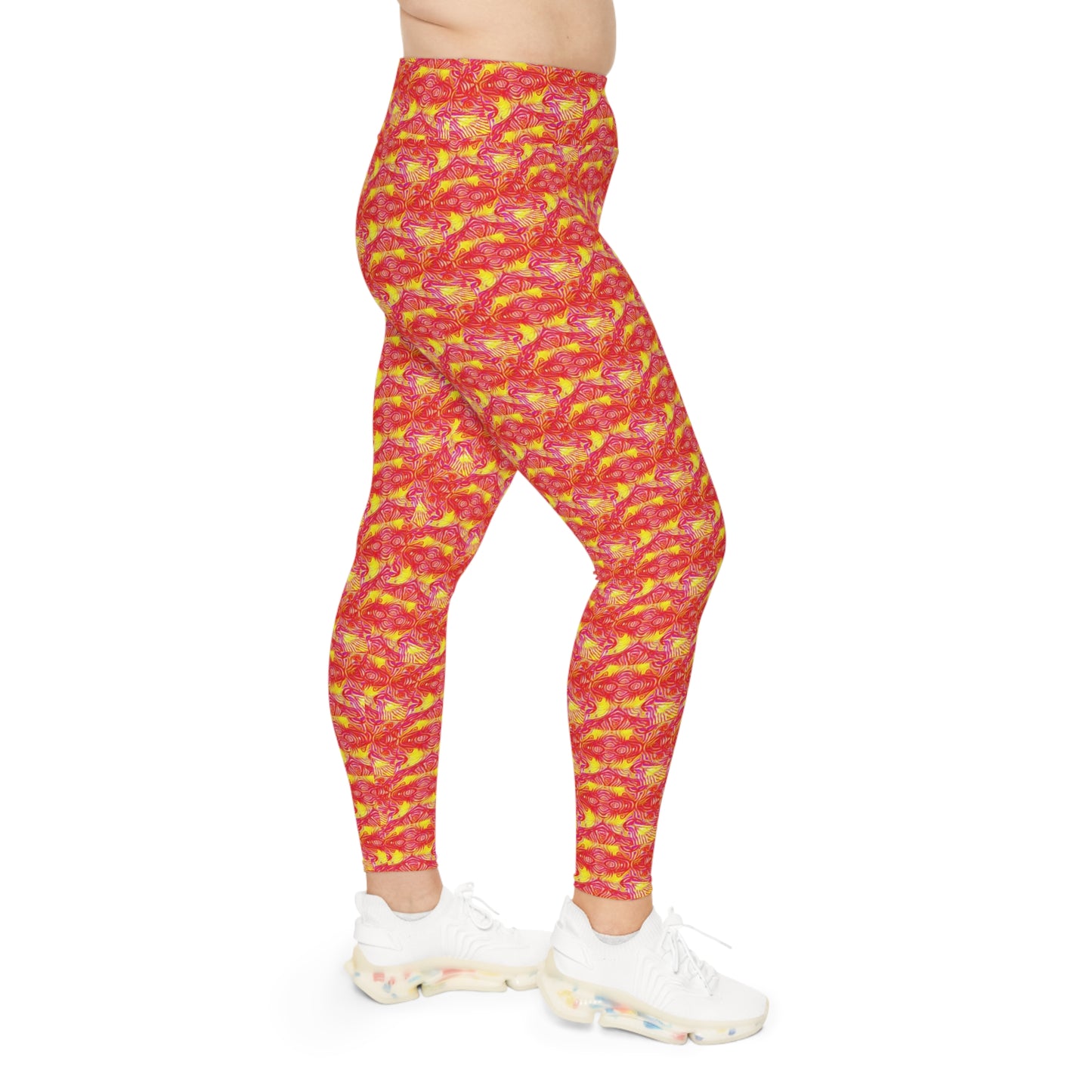 4 q Fire Plus Size Leggings