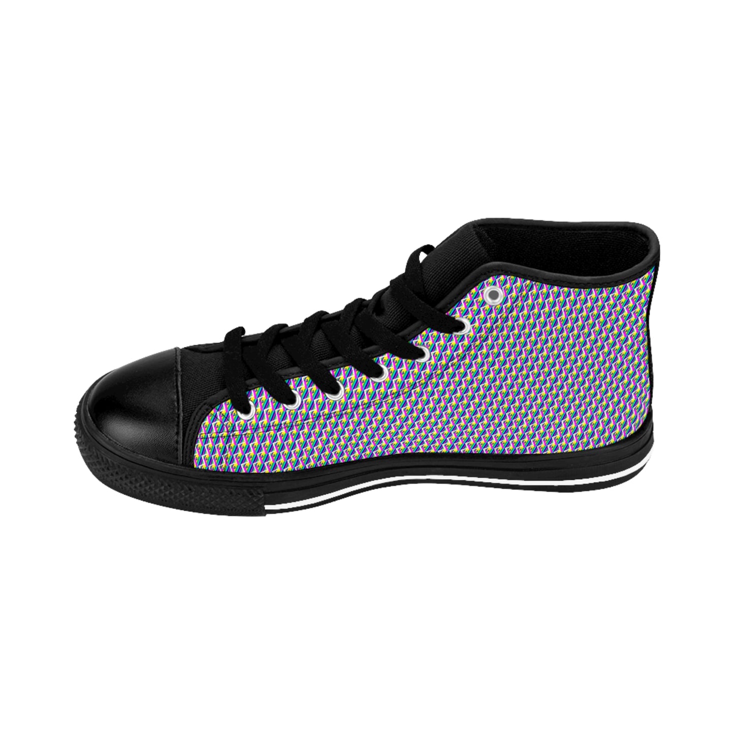 Rainbow Collage Women's Classic Sneakers