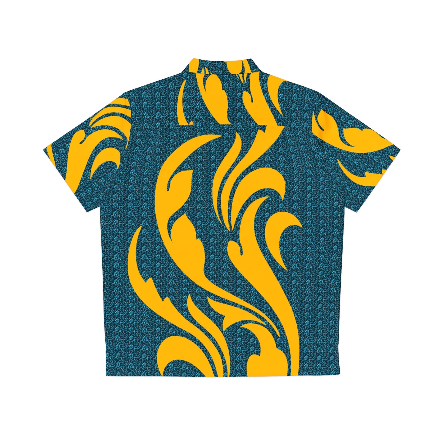 Flaming Gold  Men's Hawaiian Shirt