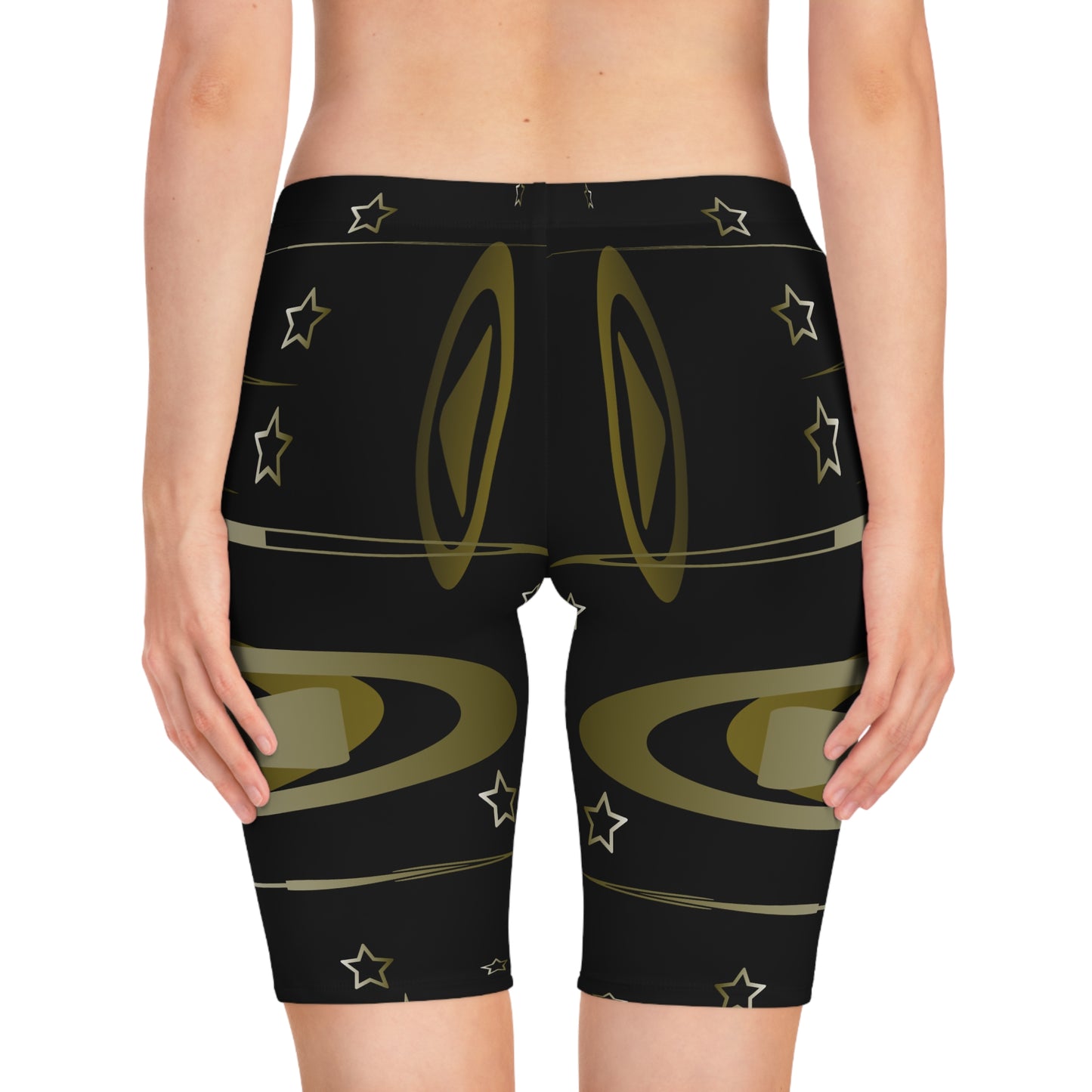 Gold Stars Women's Bike Shorts (AOP)