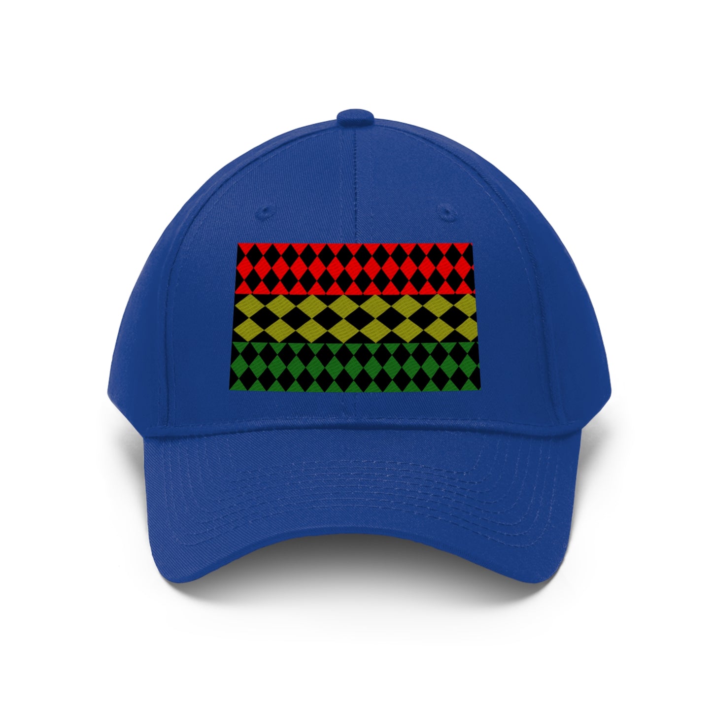 Pan African FLAG (EMBROIDERED ) ( Optical)  Unisex Twill Hat