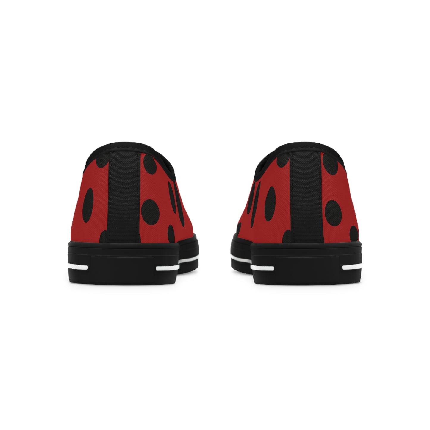 Ladybug (Black Spots on Red )     Women's Low Top Sneakers