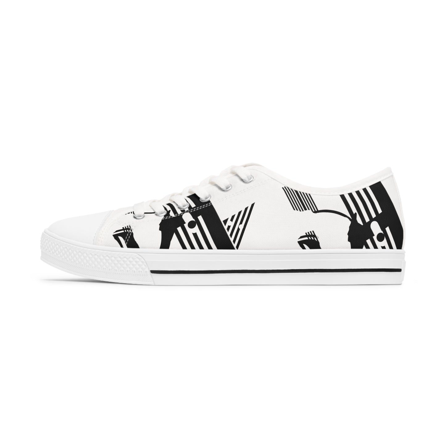 B & W D String        Women's Low Top Sneakers