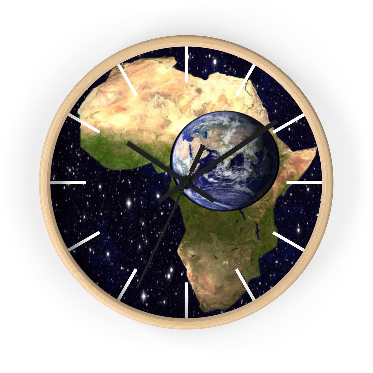 Earth In Africa Wall clock