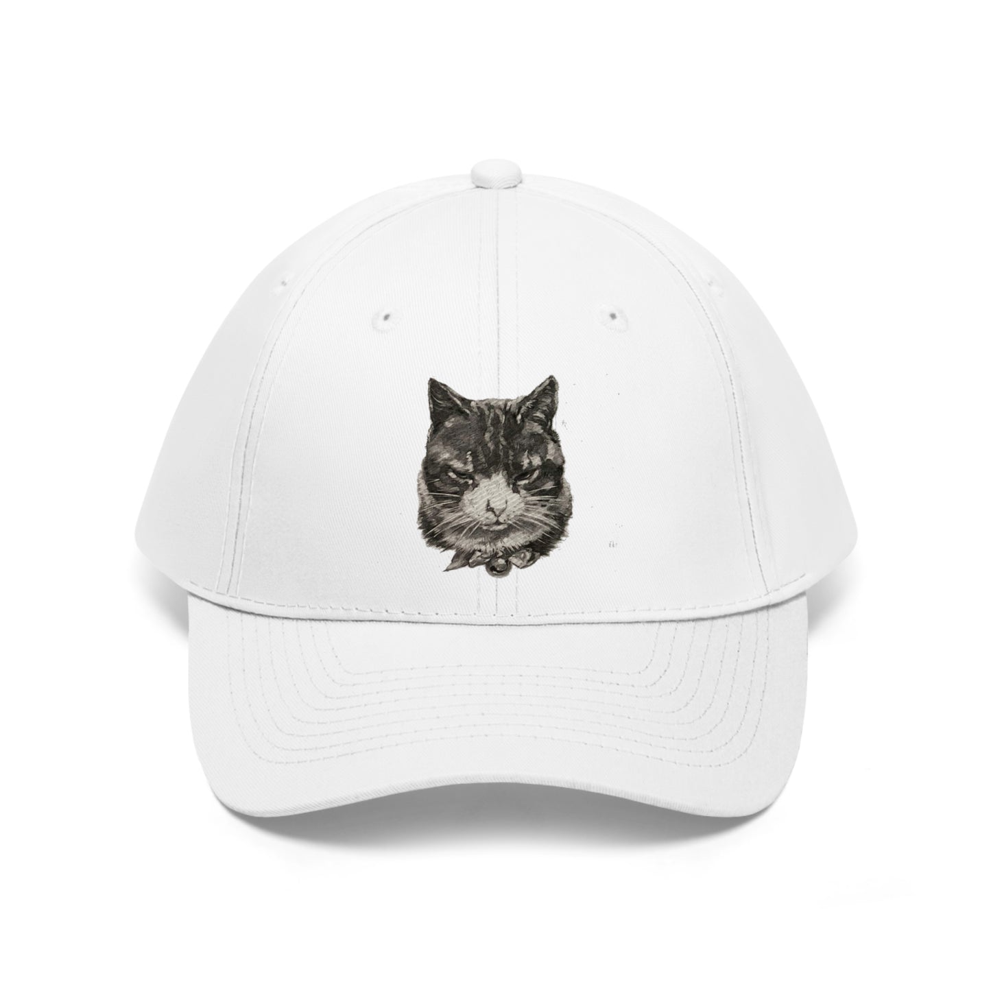 Large Cat Head  Unisex Twill Hat