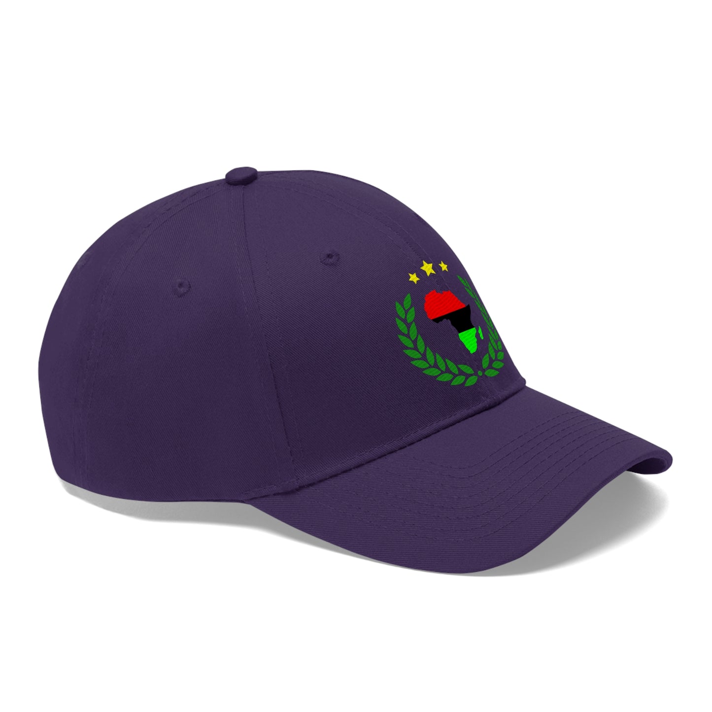 Africa in Wreath (EMBROIDERED ) Unisex Twill Hat