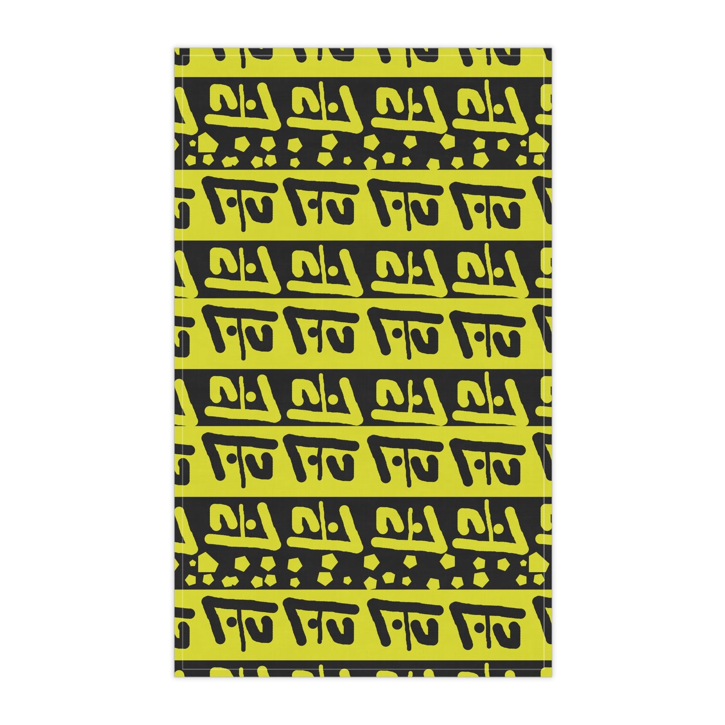 Black & Gold Q Kitchen Towel