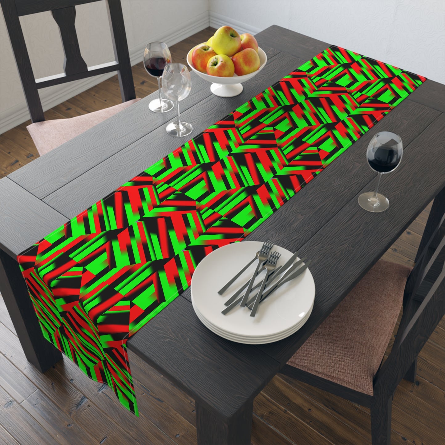 Afro Strips Table Runner (Cotton, Poly)