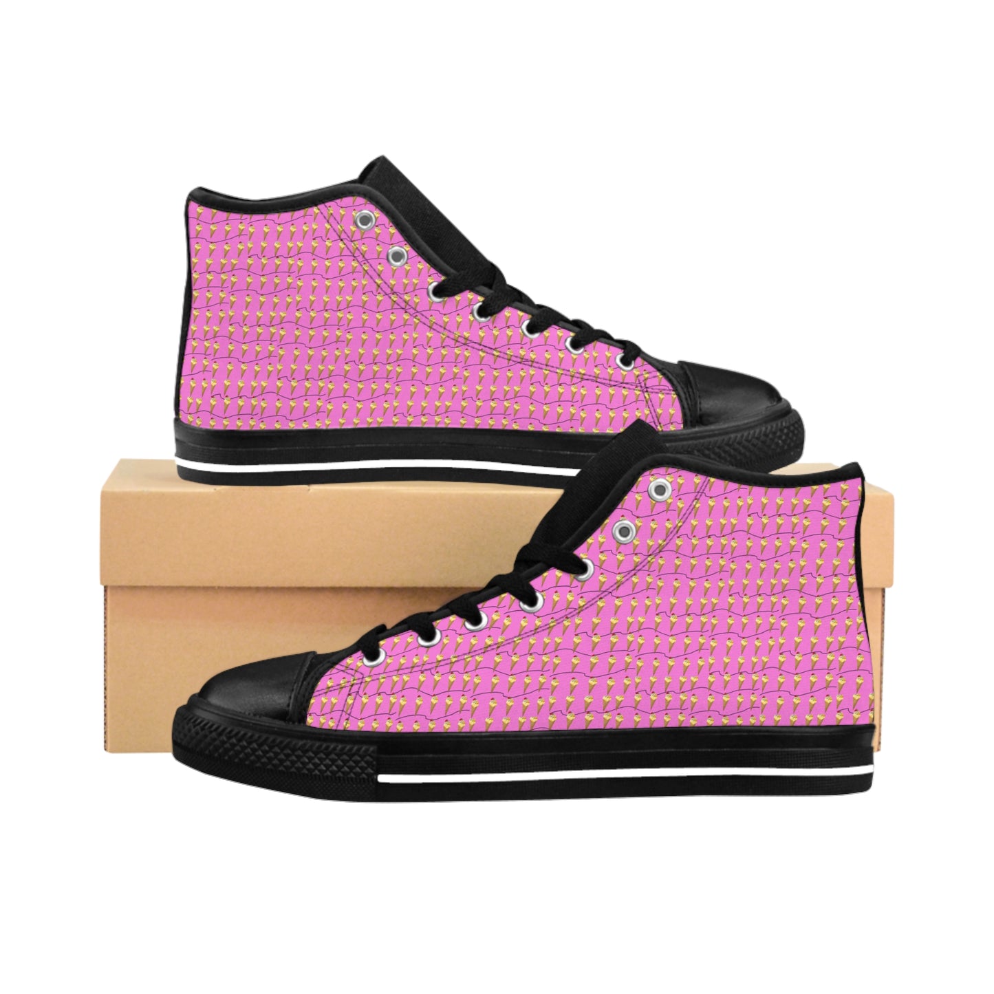 Ice Cream Line Ice Women's Classic Sneakers