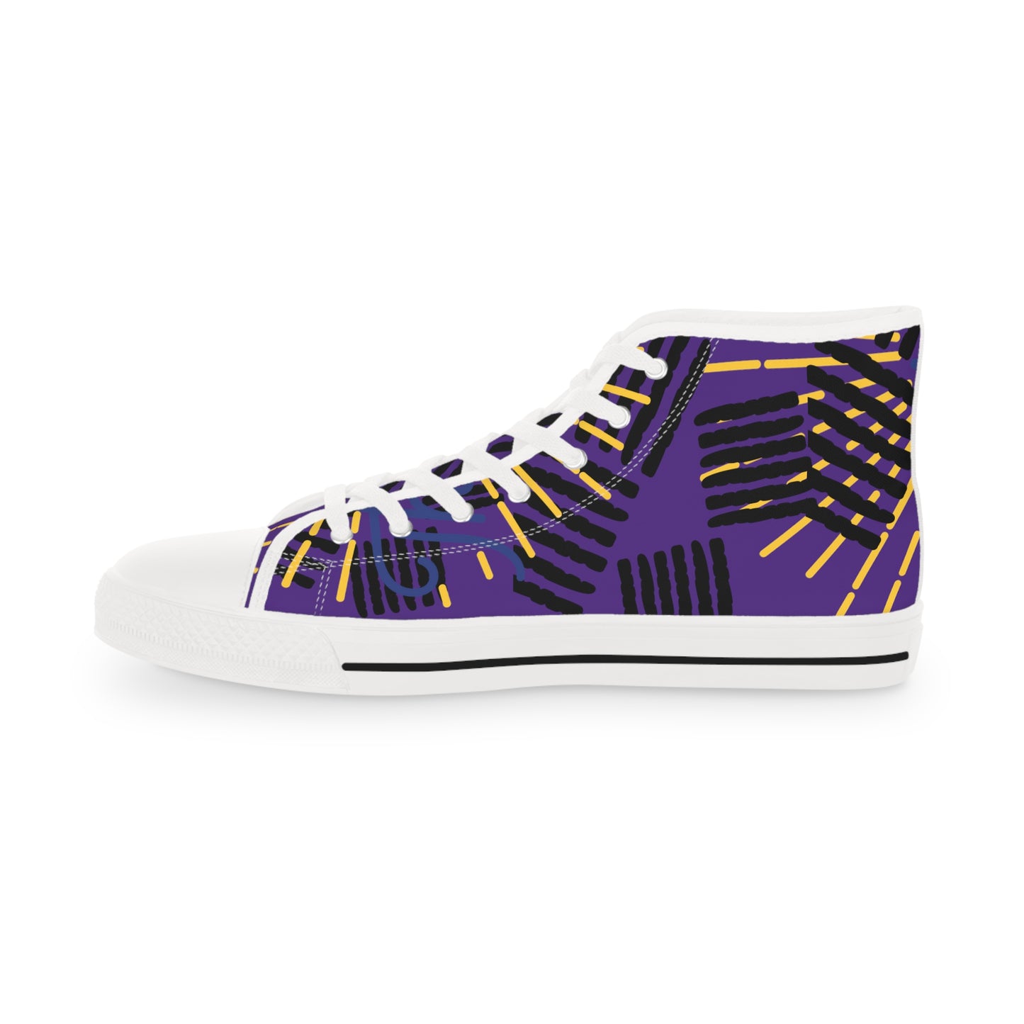 Yellow Sparks Men's High Top Sneakers