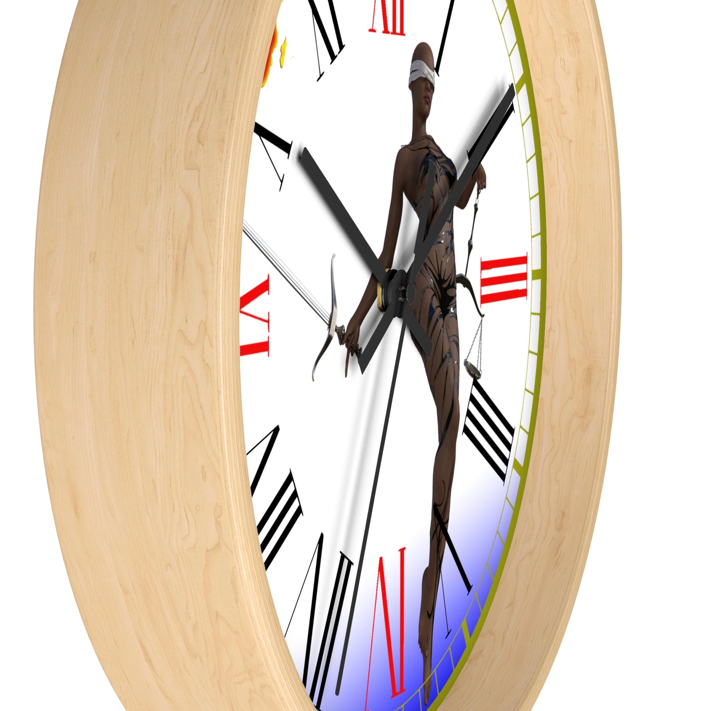 Lady Justice Wall clock