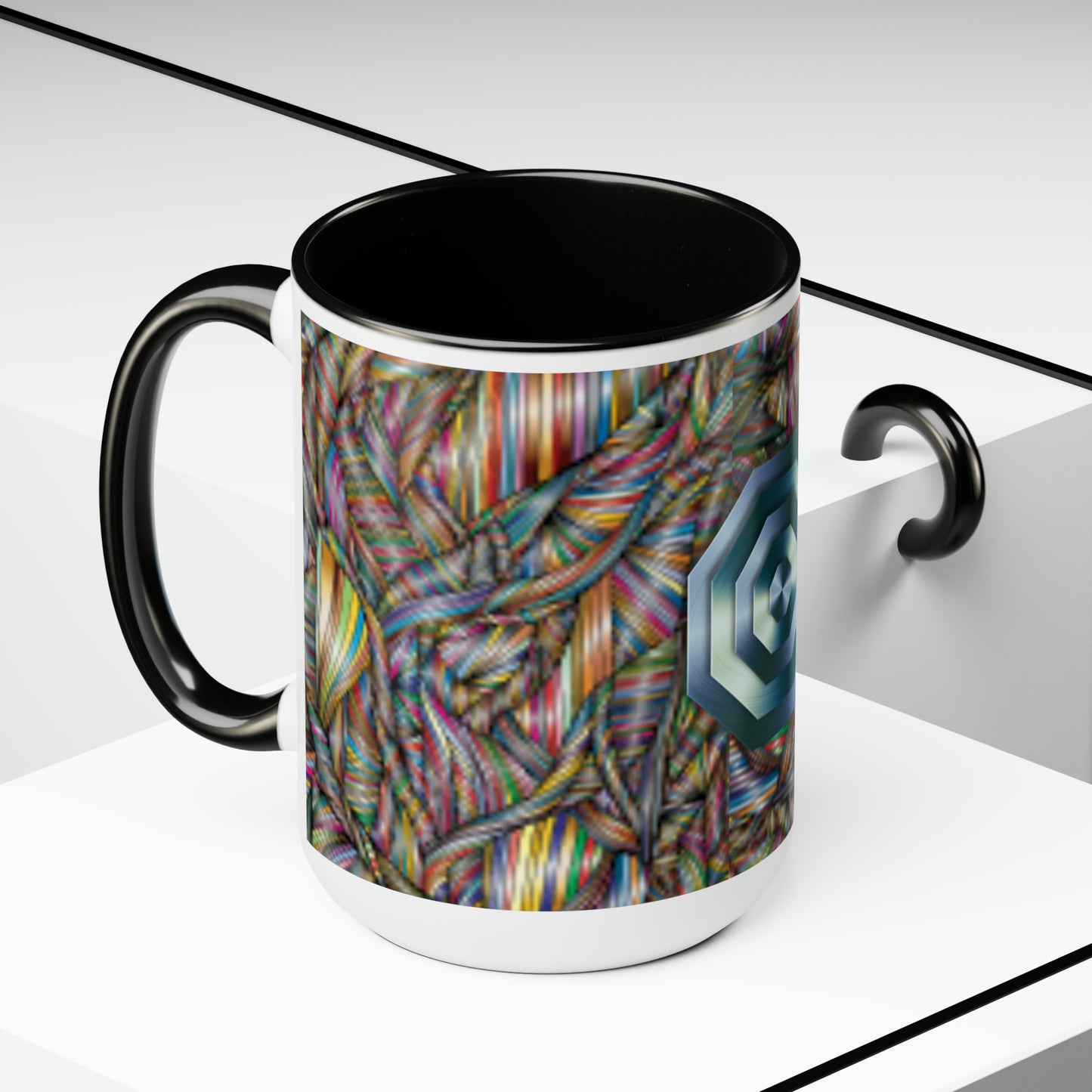 Cerebral Two-Tone Coffee Mugs, 15oz