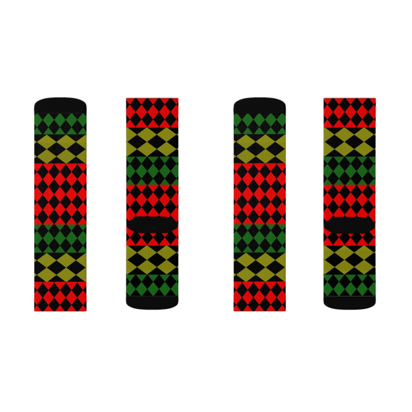 Pan African Flag [Optical] Tubed Socks