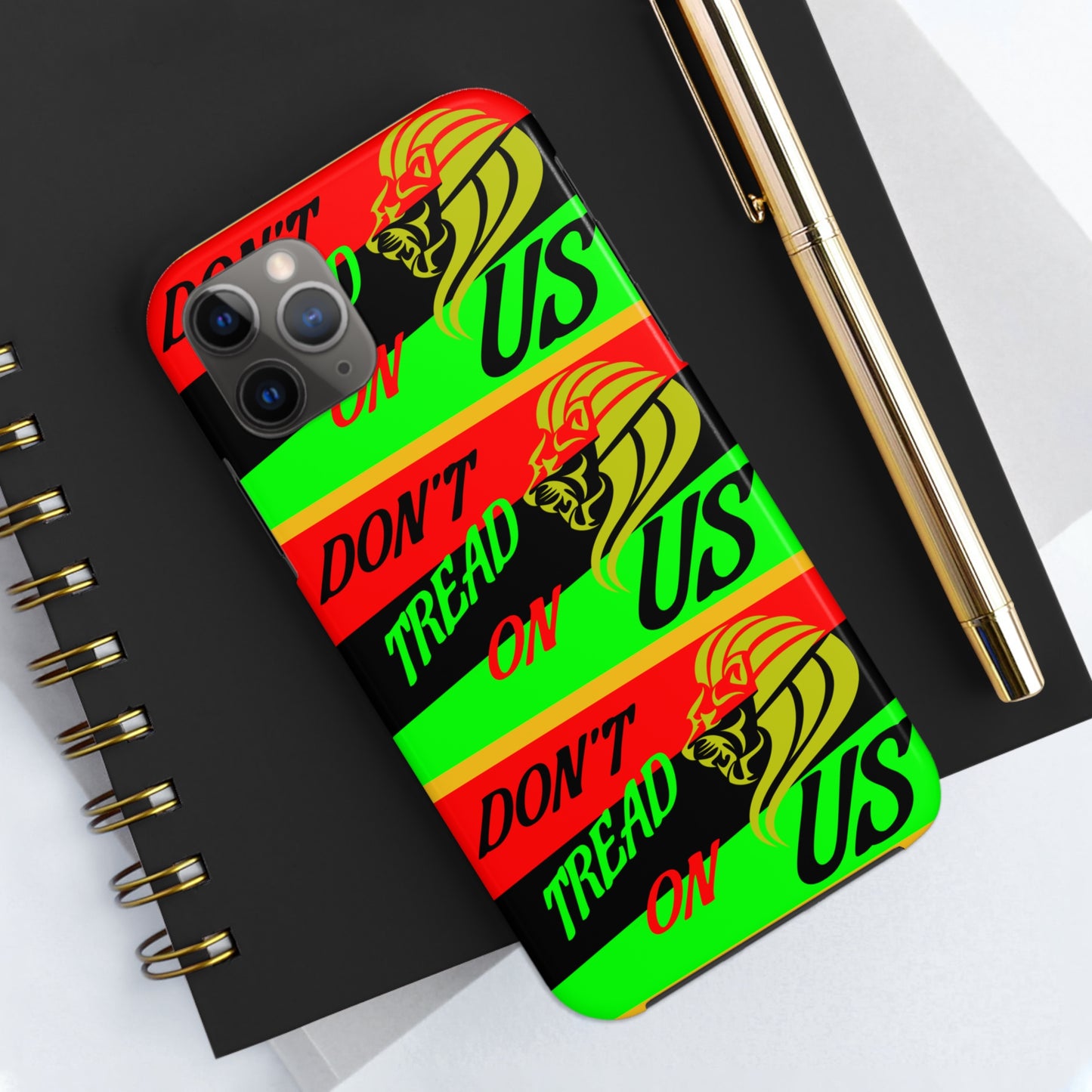 "Don't Tread On Us" African Diaspora Flag X's 3 Tough Phone Cases, Case-Mate