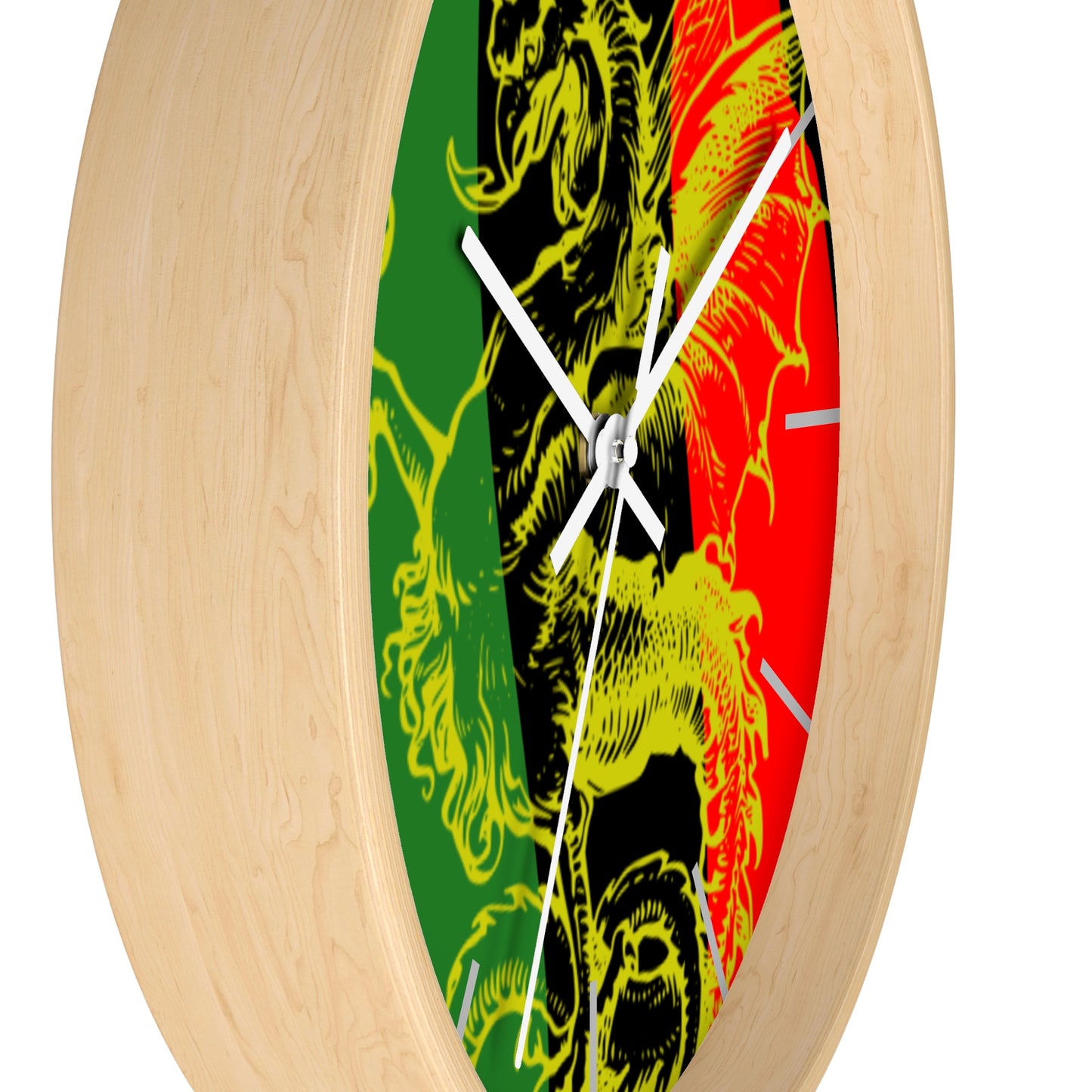 Pan African Flag Griffith Wall clock