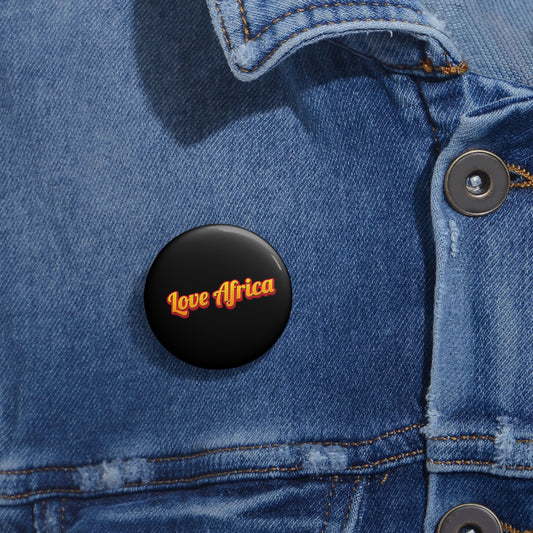 Love Africa(Black)Pin Buttons