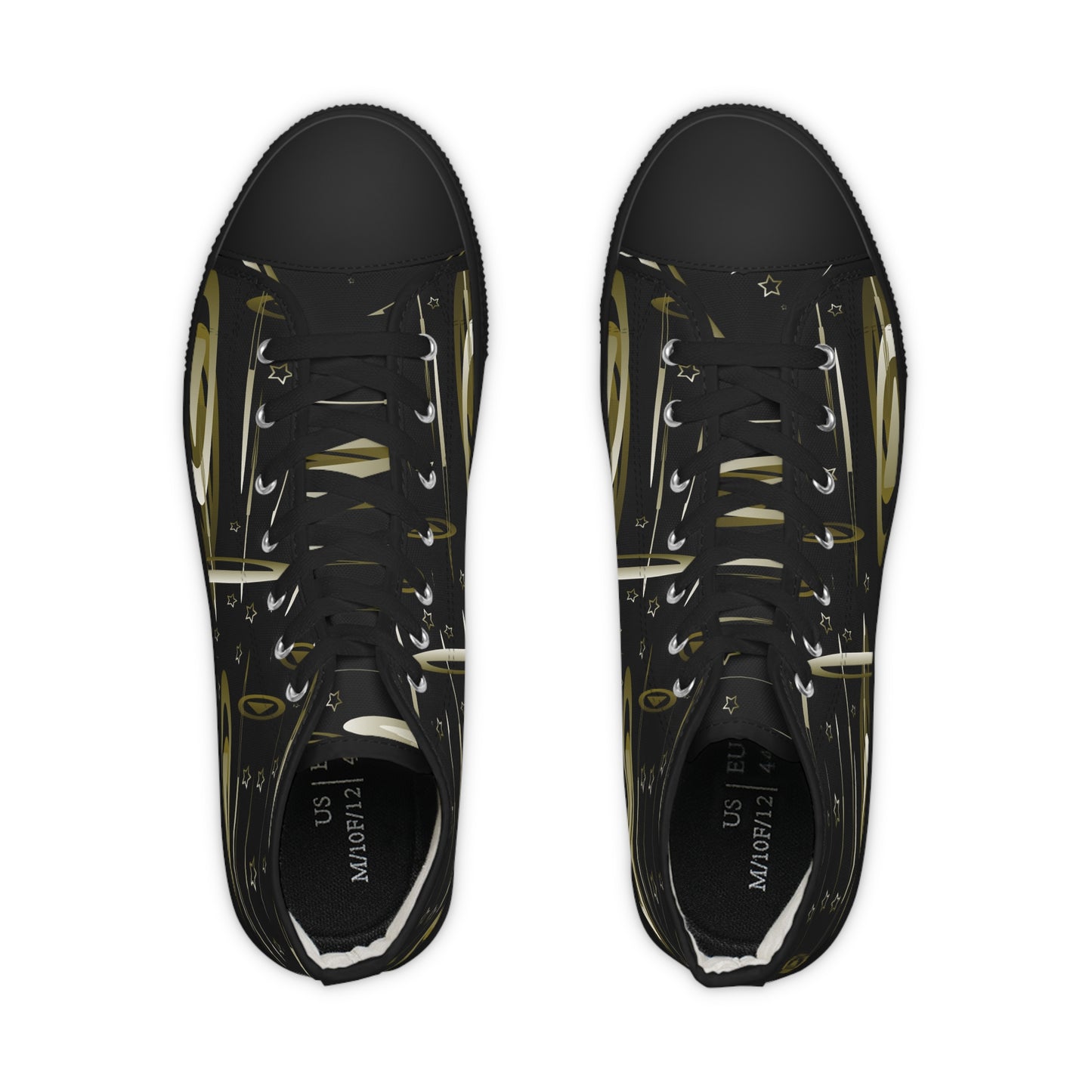 Gold Stars Men's High Top Sneakers