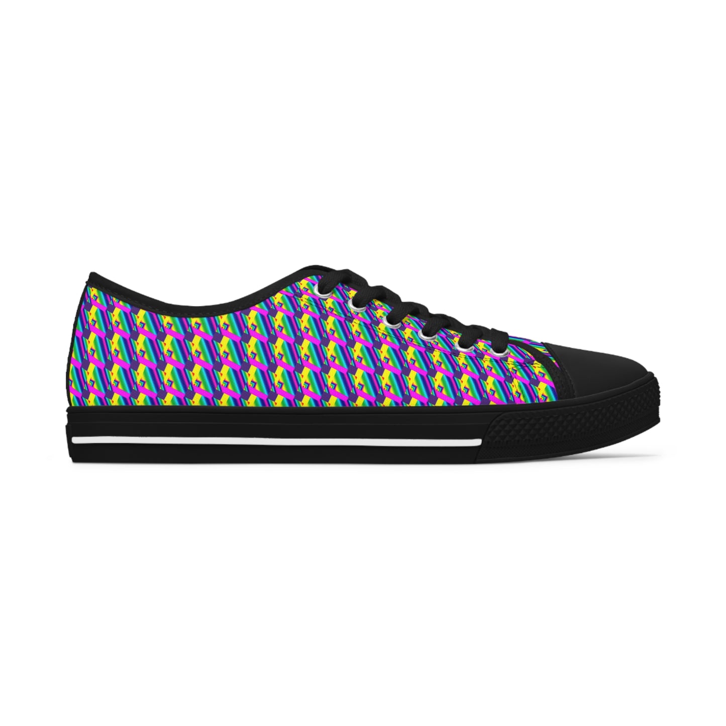 Rainbow Collage       Women's Low Top Sneakers