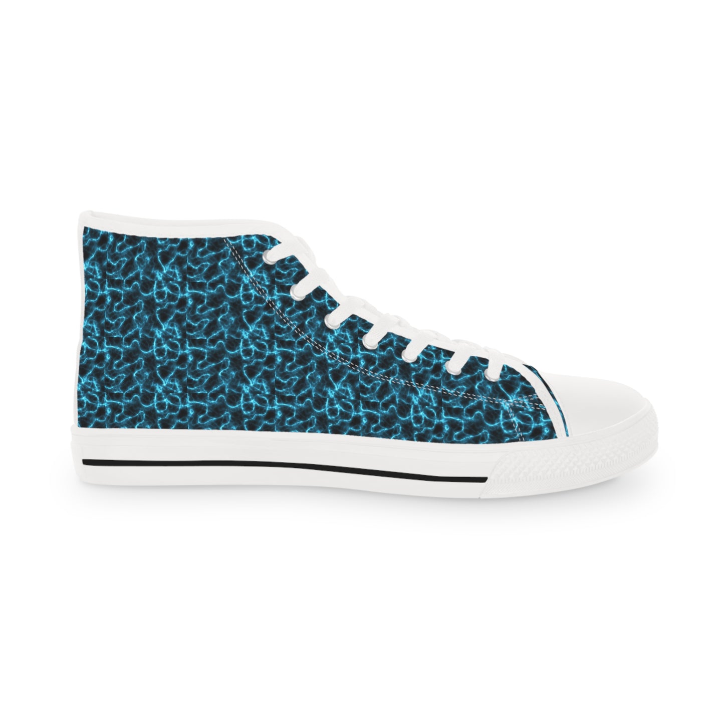 Electric Blue Men's High Top Sneakers