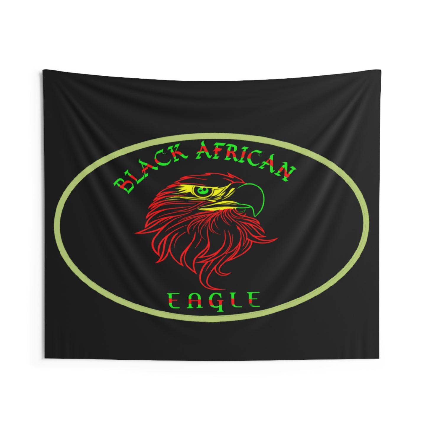 BLACK AFRICAN EAGLE Wall Tapestry