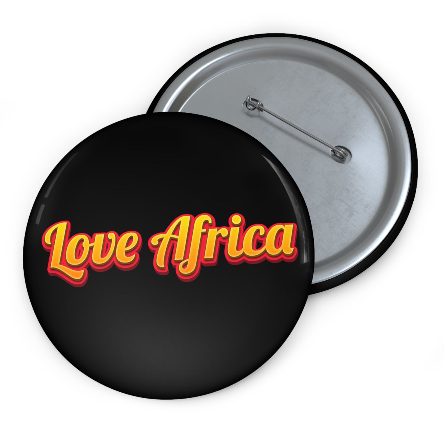 Love Africa(Black)Pin Buttons