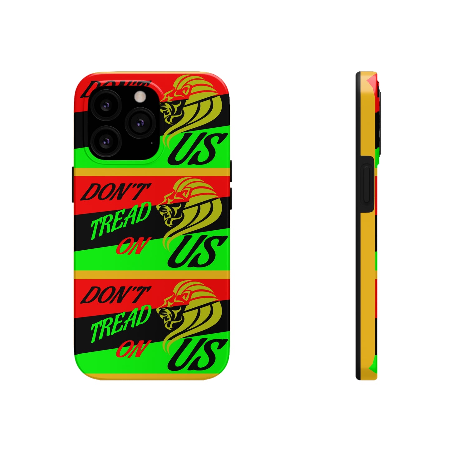 "Don't Tread On Us" African Diaspora Flag X's 3 Tough Phone Cases, Case-Mate