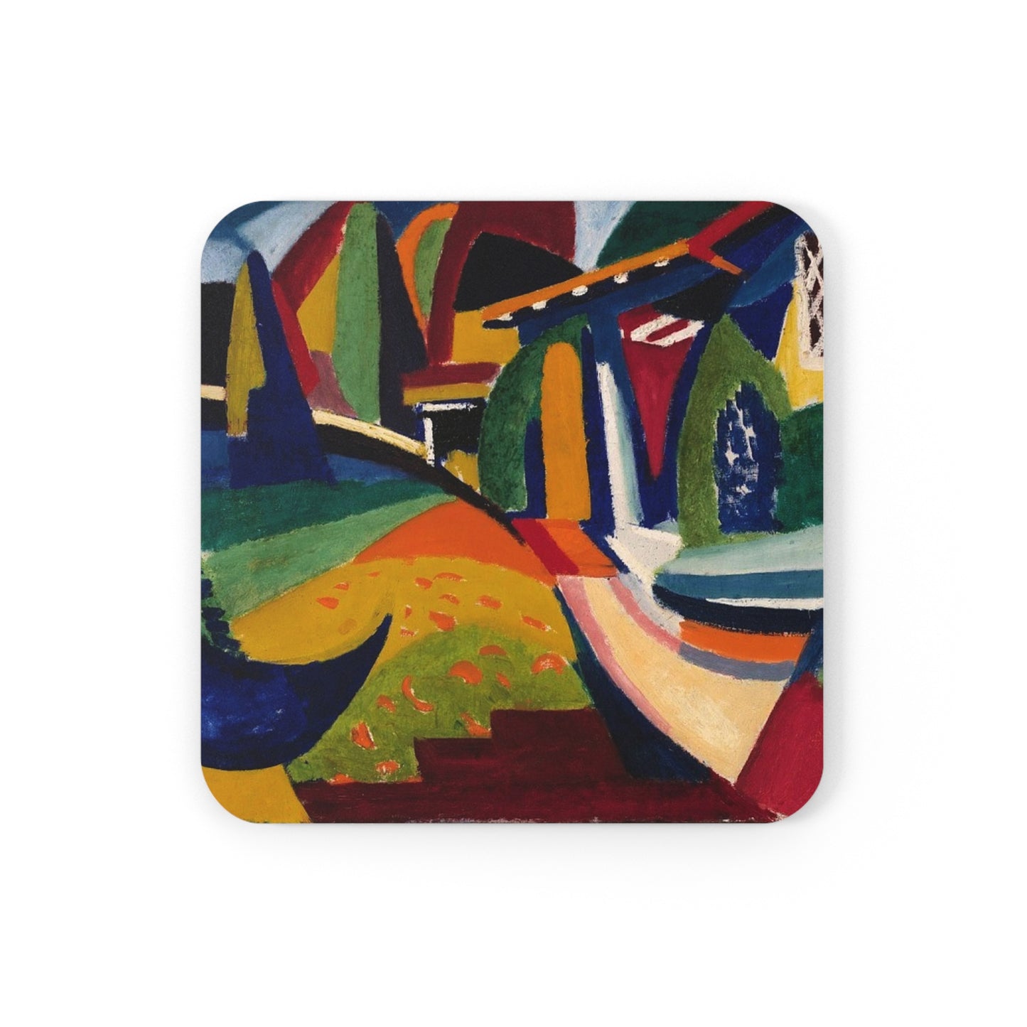 Gondola Corkwood Coaster Set