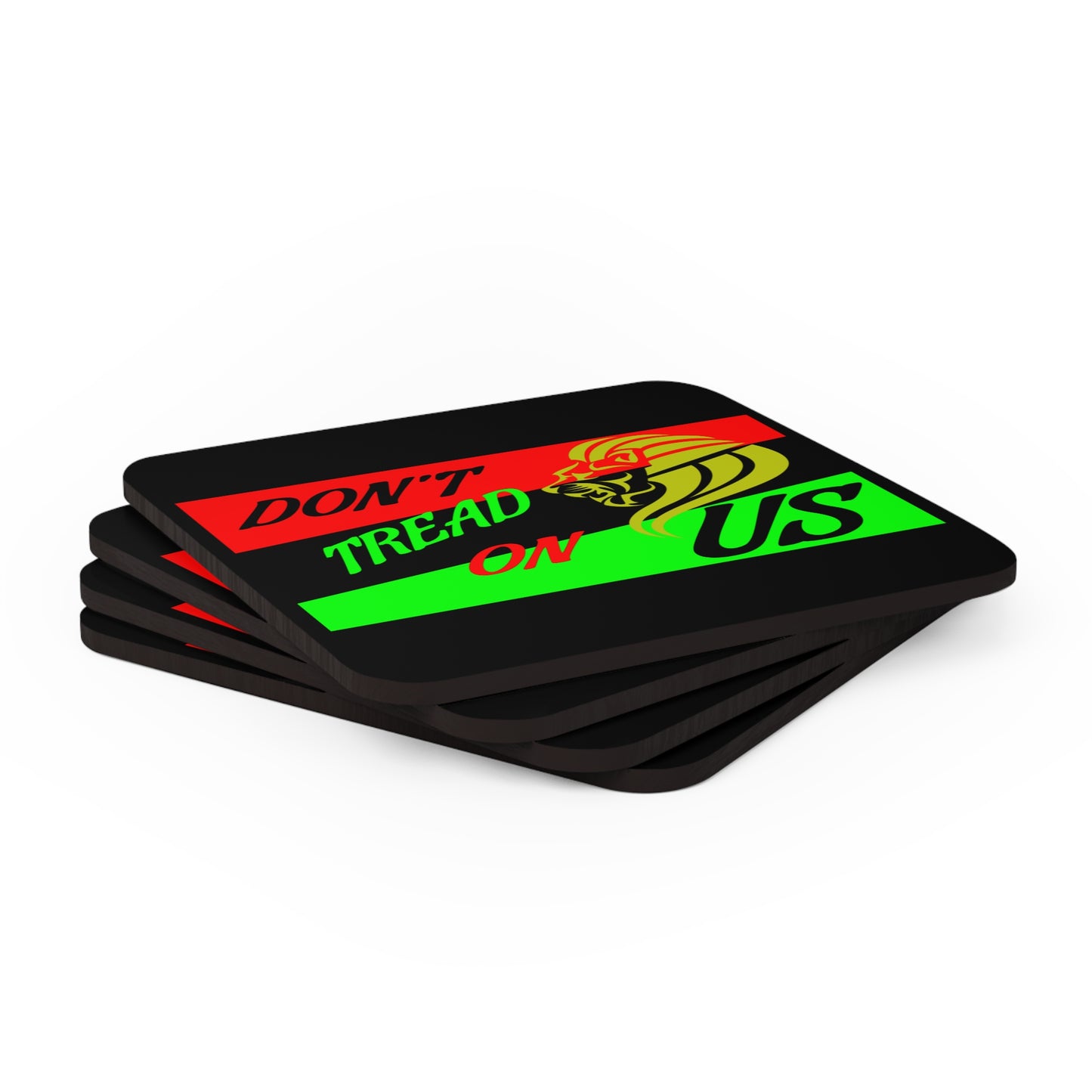 Don't Tread On US Corkwood Coaster Set