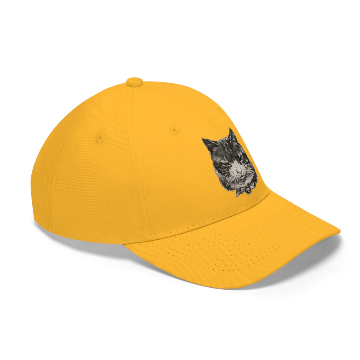 Large Cat Head  Unisex Twill Hat