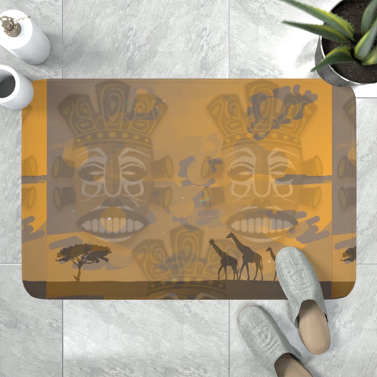 Tribal Horizon Memory Foam Bath Mat