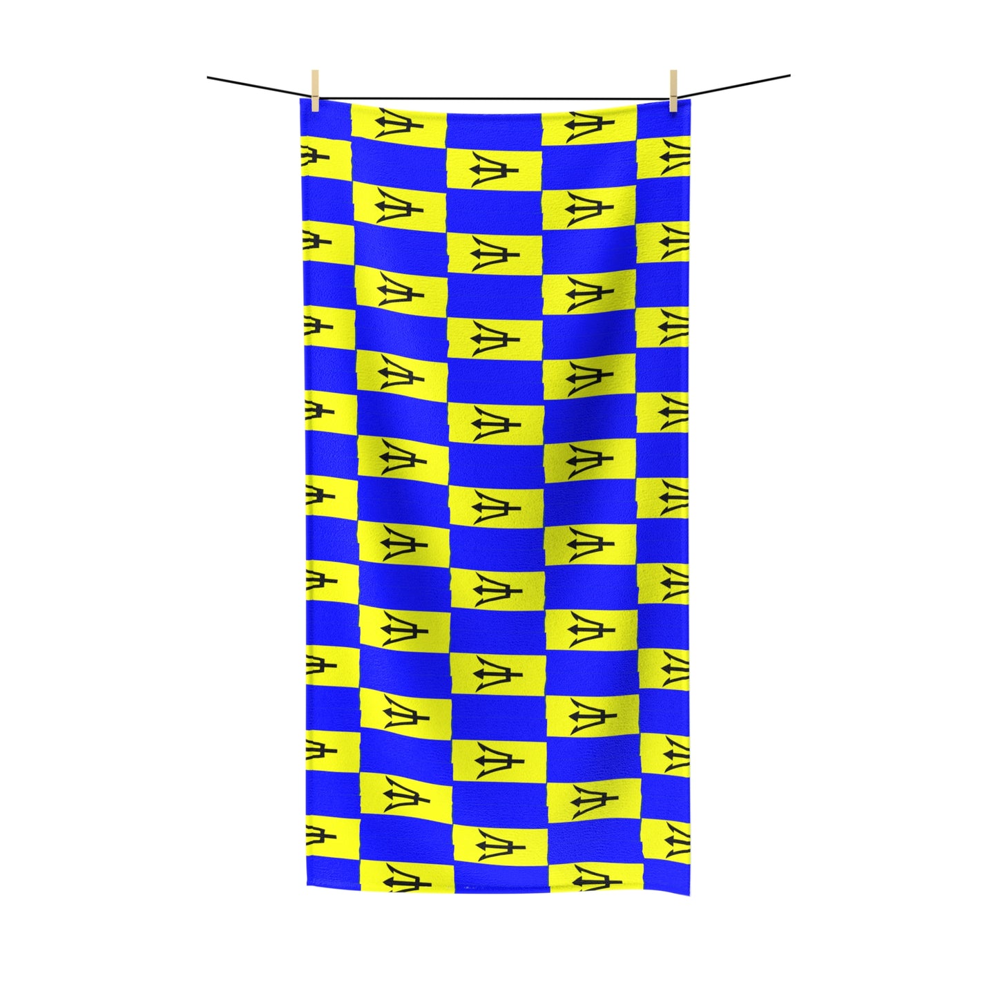 Barbados Flag Poly Cotton Towel