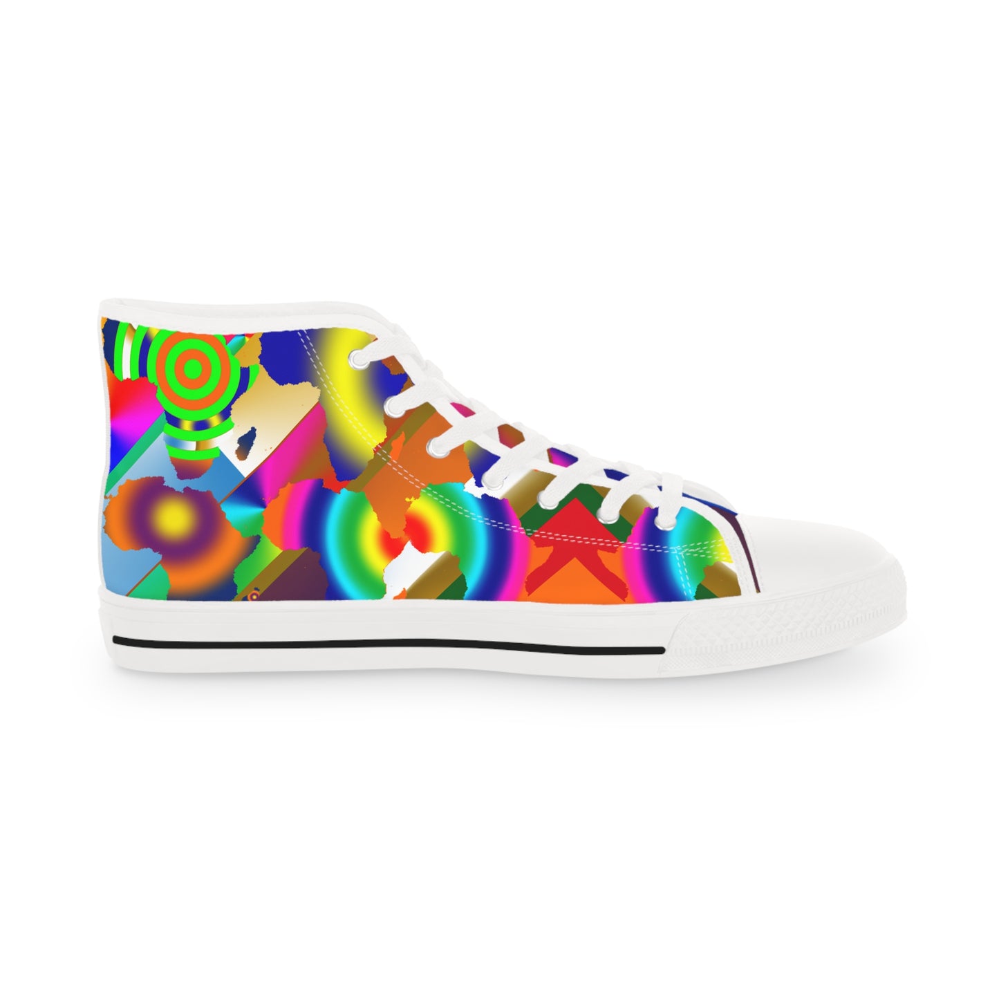 9 Africas Collage Men's High Top Sneakers