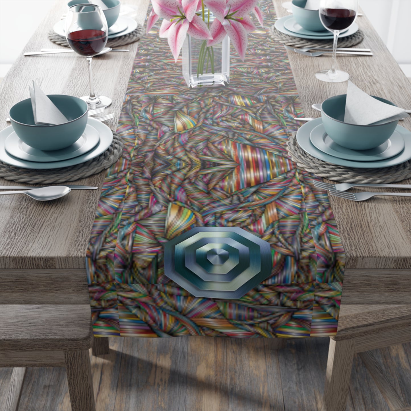 Cerebral Table Runner (Cotton, Poly)