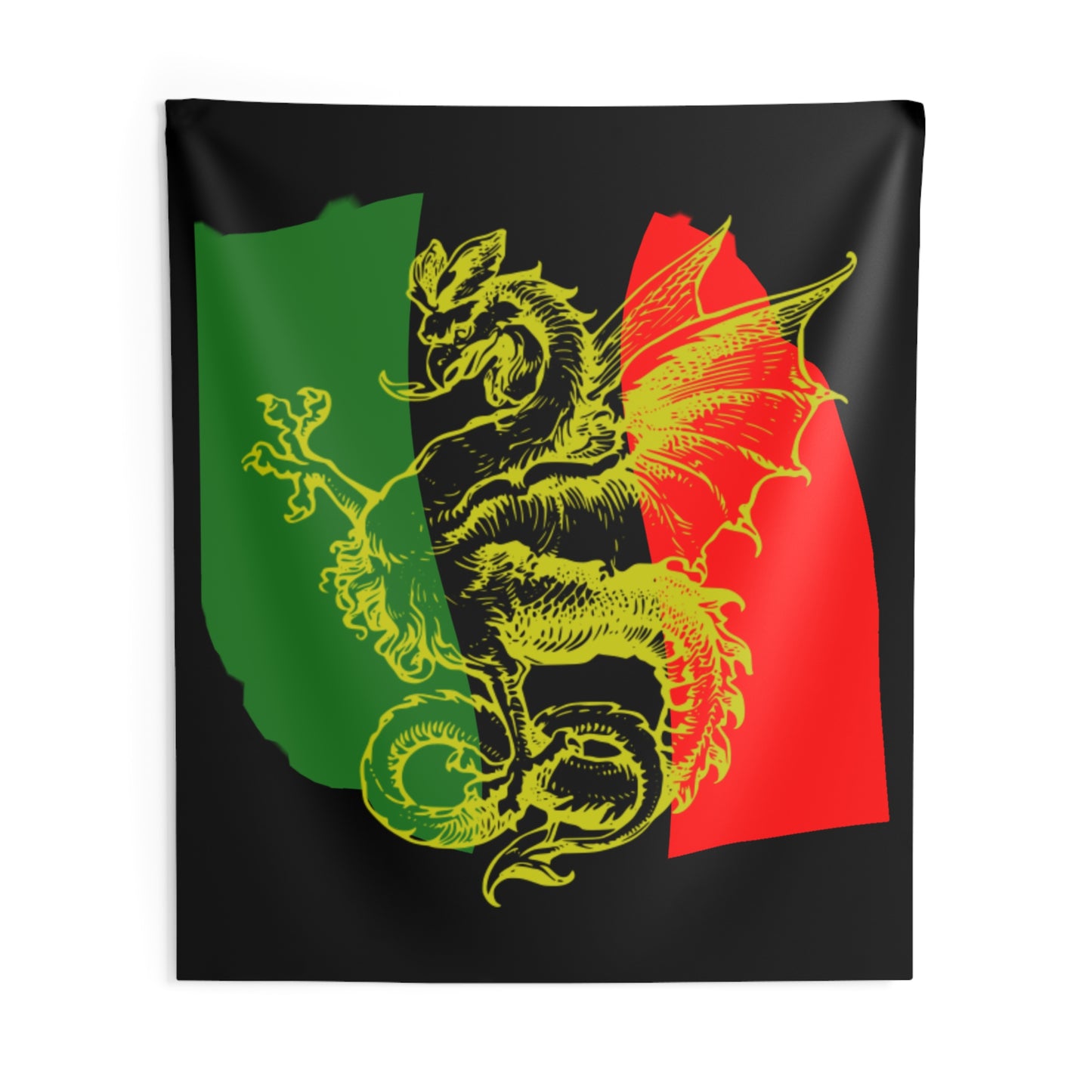 Pan African Flag Griffith        Wall Tapestry