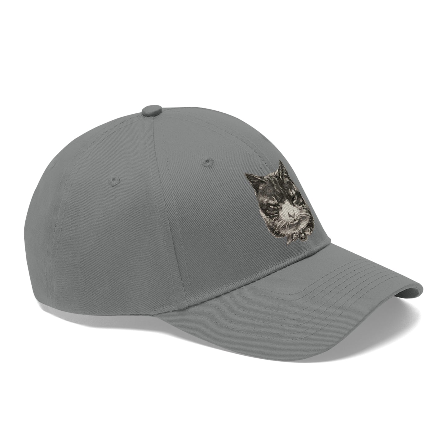 Large Cat Head  Unisex Twill Hat