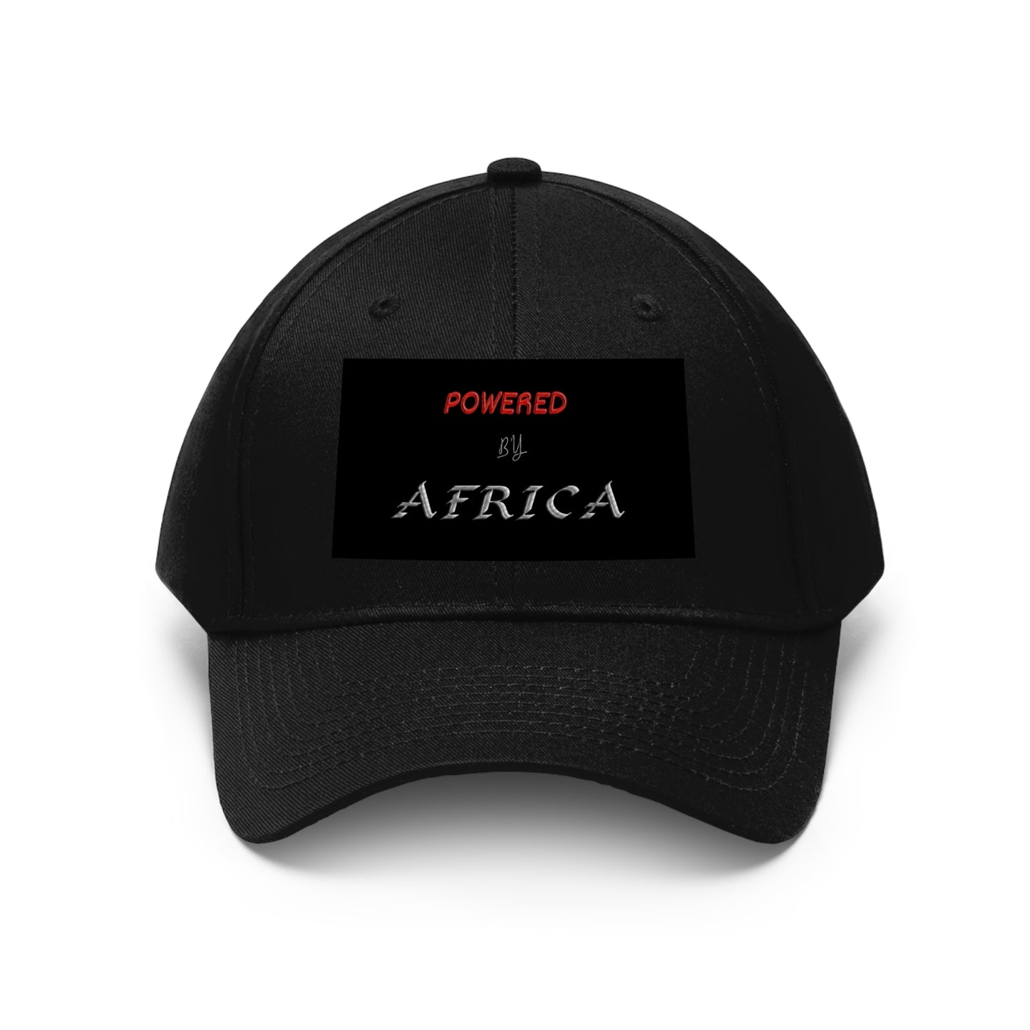 Powered By Africa  (EMBROIDERED ) Unisex Twill Hat