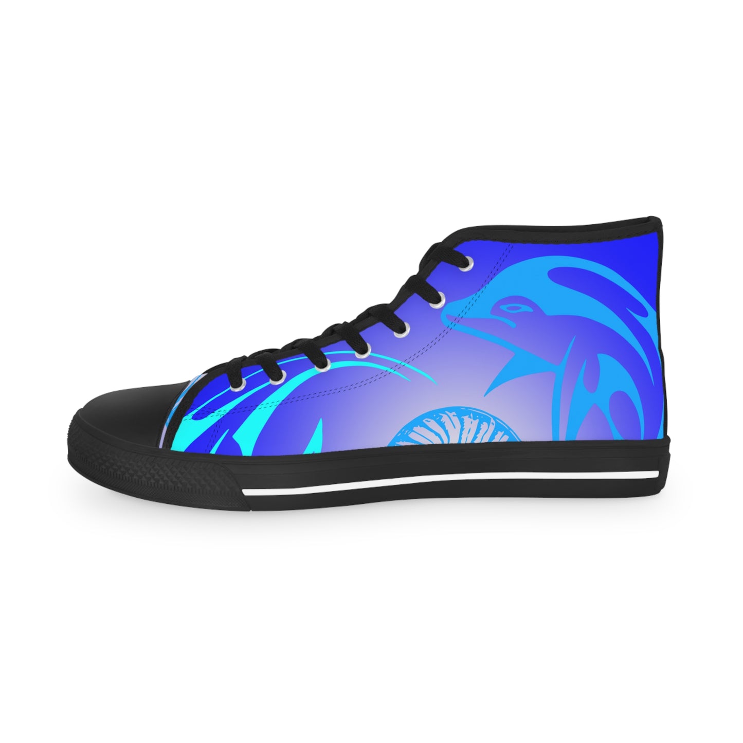 Blue Fish 2 Fish    Men's High Top Sneakers