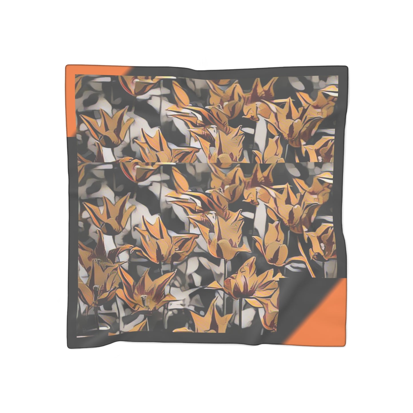 Tulip Shade Print Poly Scarf