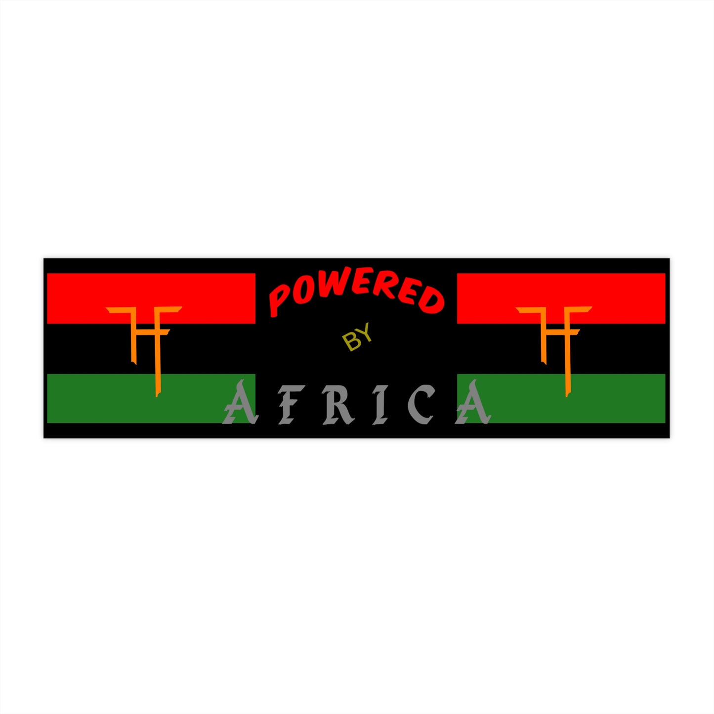 Powered By Africa / T F H Bumper Stickers