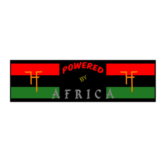 Powered By Africa / T F H Bumper Stickers