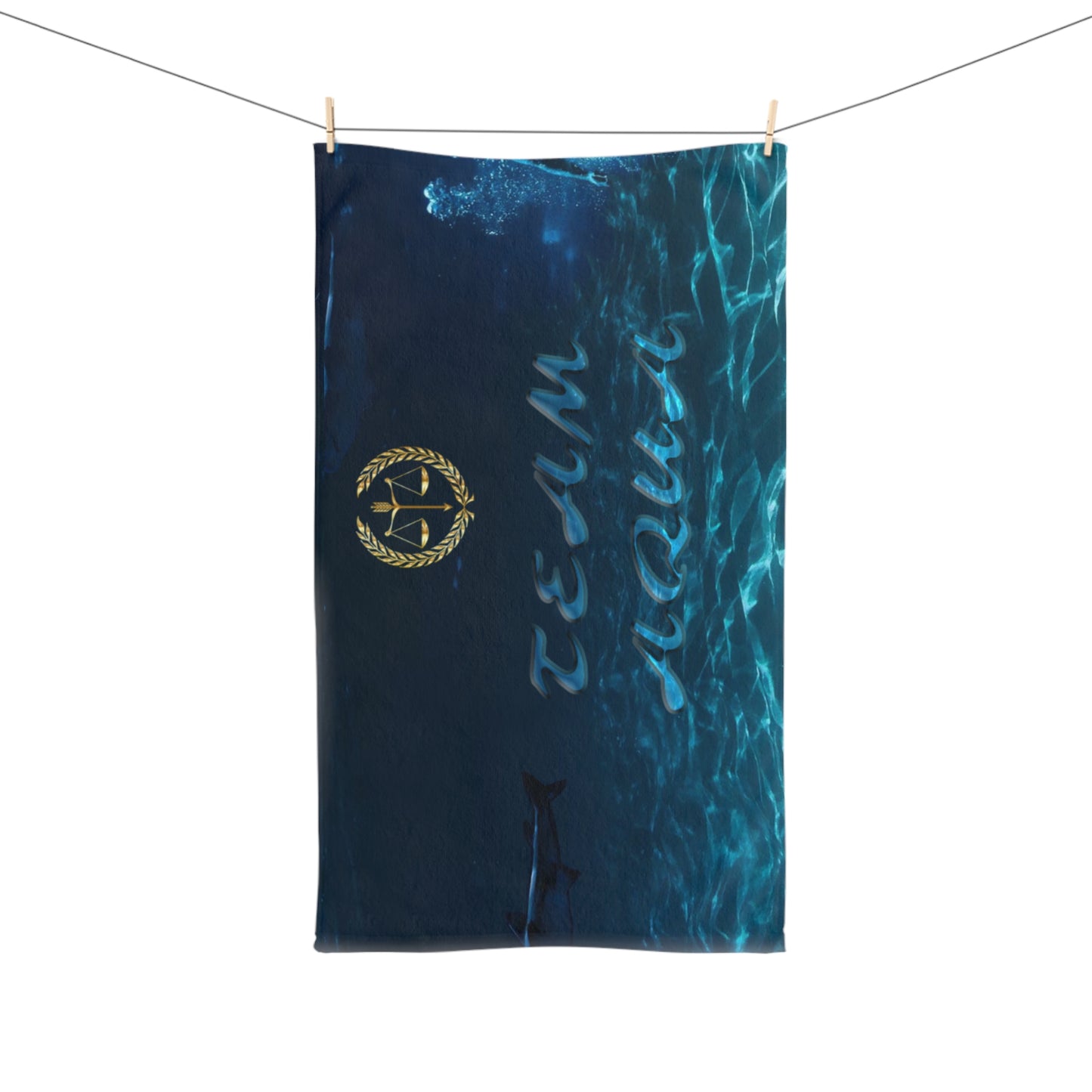 Team Aqua Hand Towel