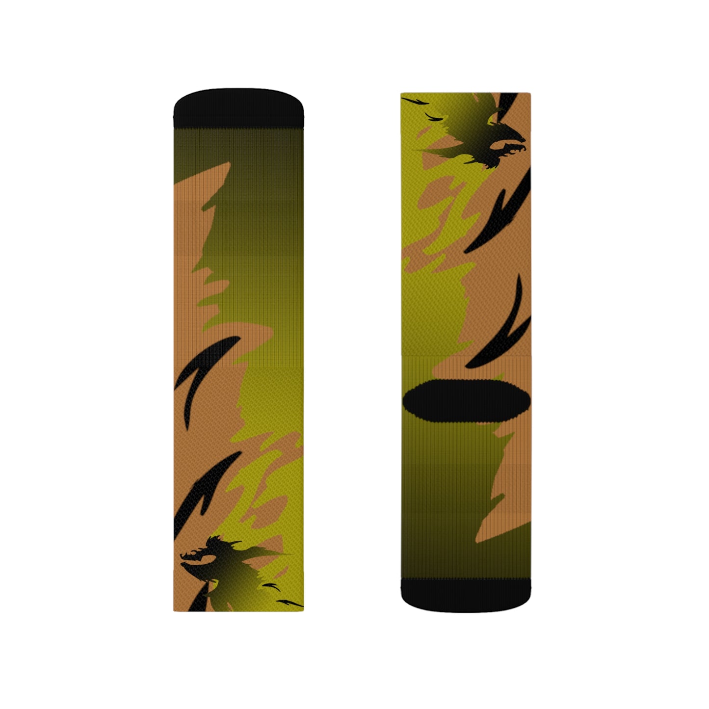 Golden Black Raptor      Sublimation Socks