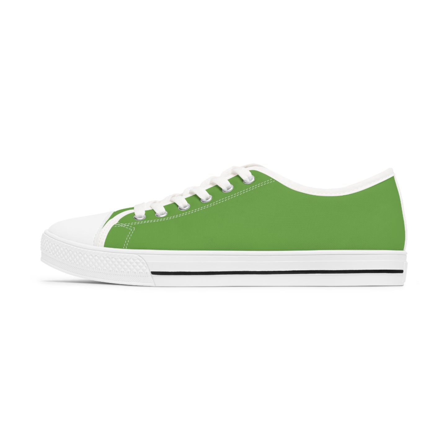 Queen Skull on Green    Women's Low Top Sneakers