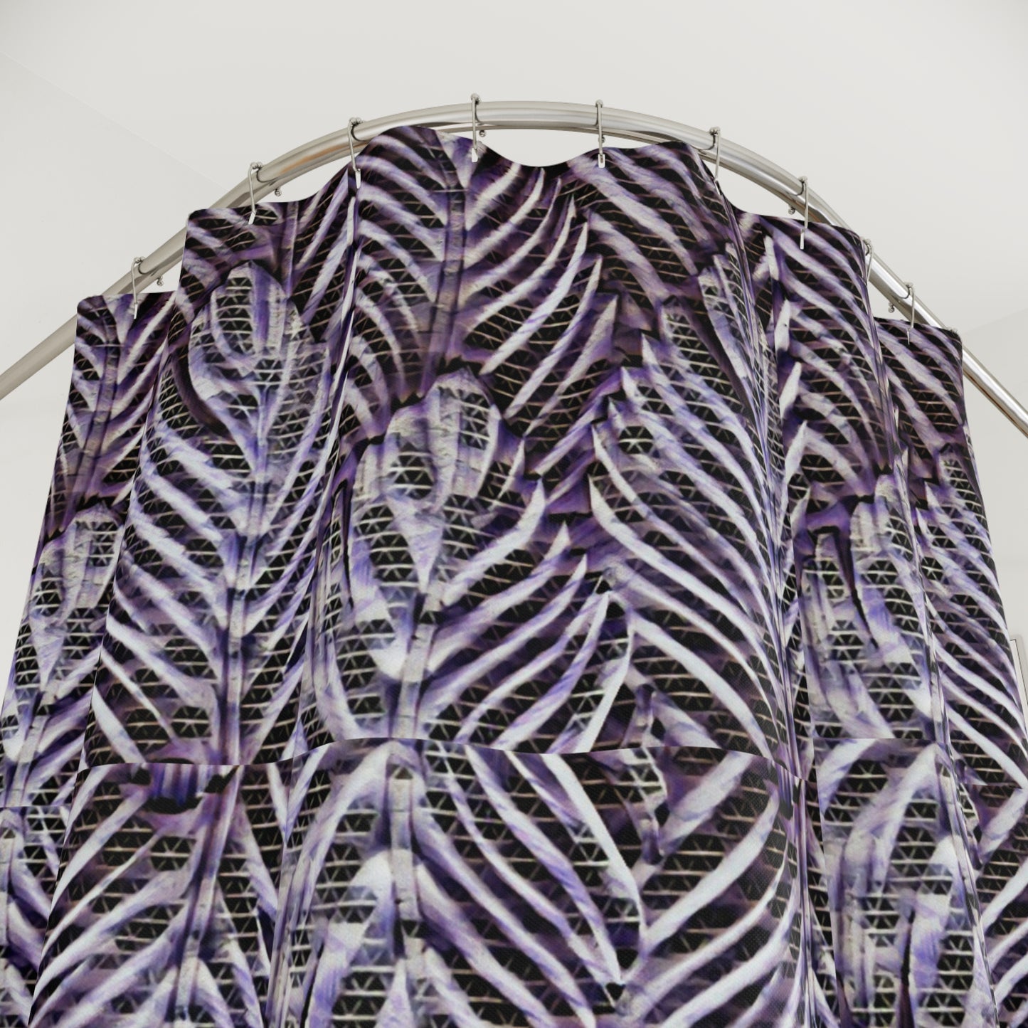 Purple Vine Polyester Shower Curtain