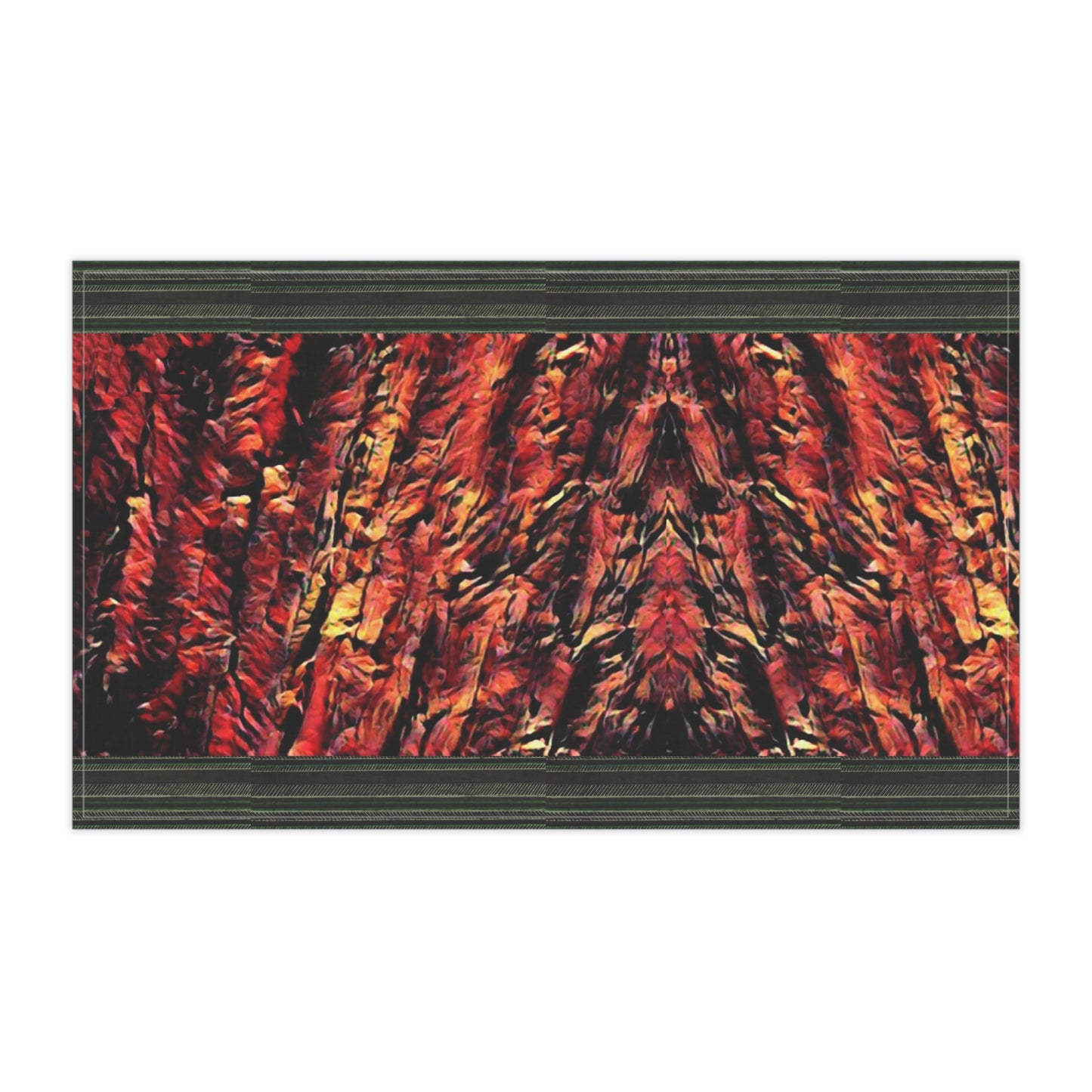 Red  Wood Kitchen Towel