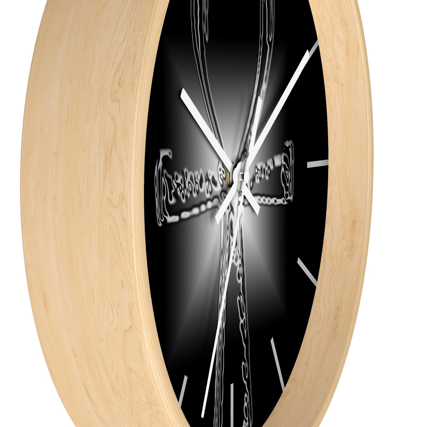 Glass Ankh Wall clock