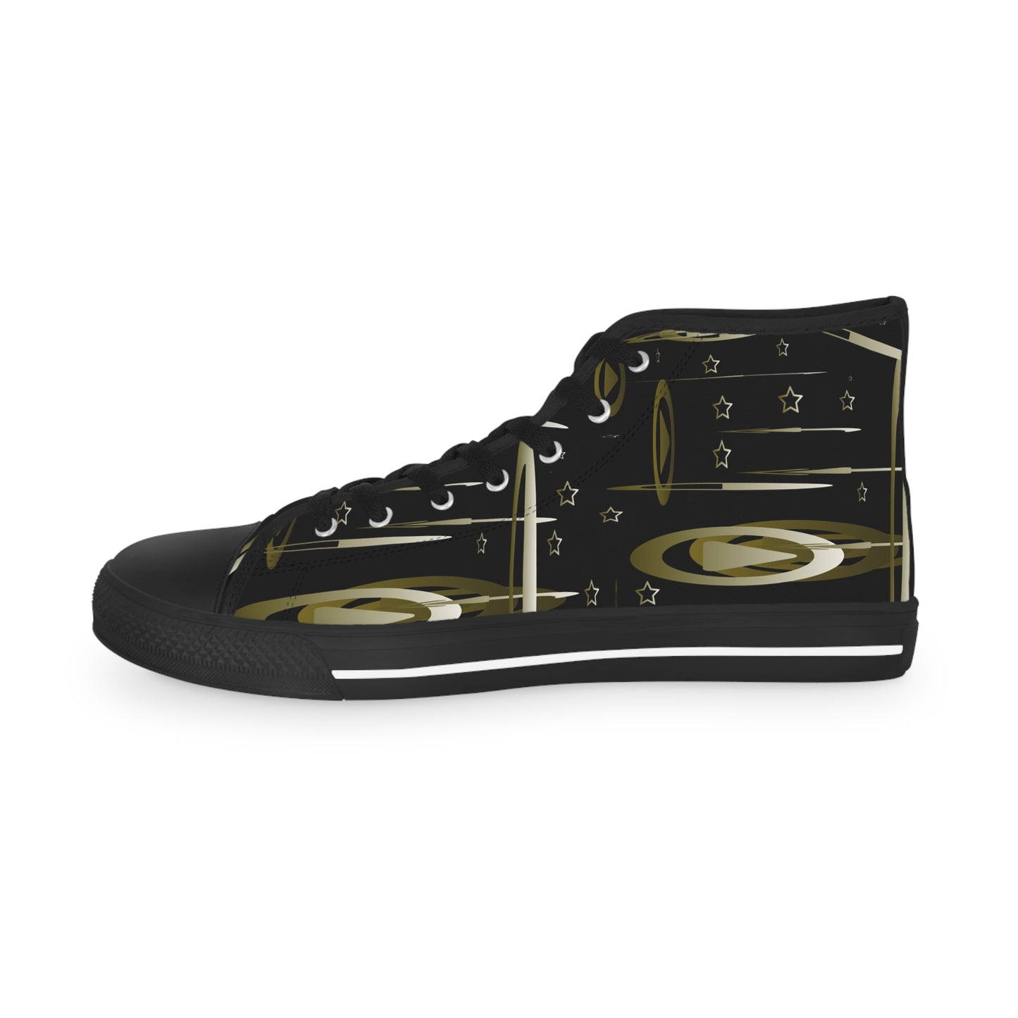 Gold Stars Men's High Top Sneakers